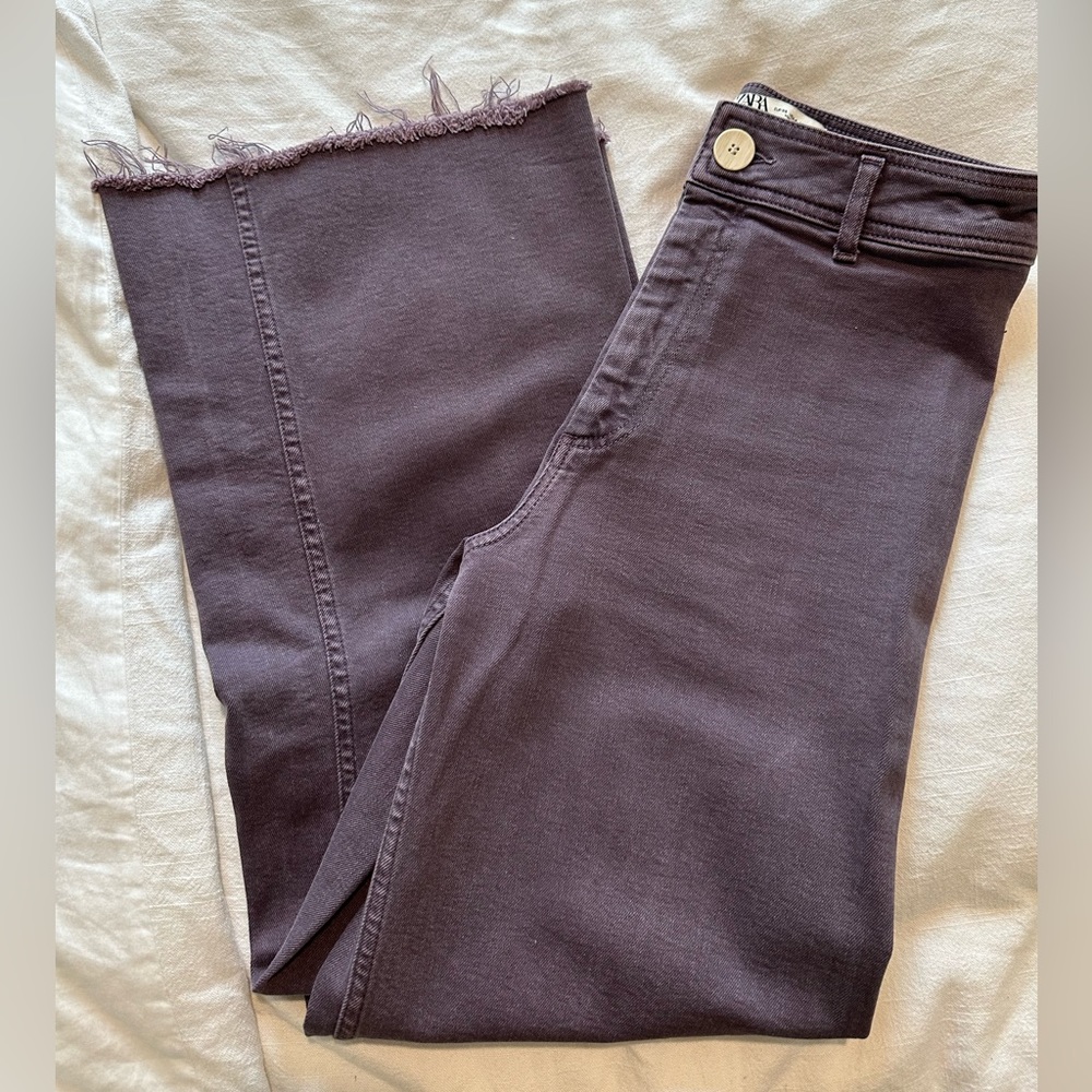 Zara Marine Straight Sailor Jeans
